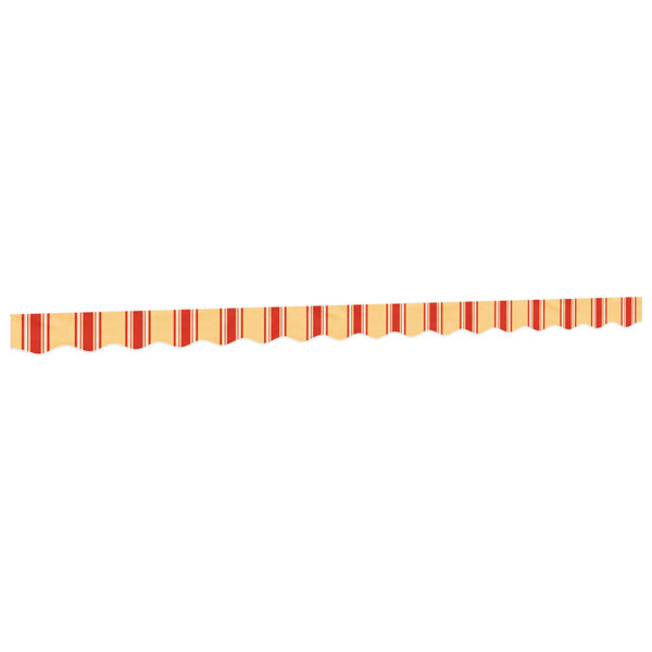 vidaXL Tissu de remplacement de cantonnière d’auvent jaune orange 4 m
