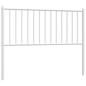 vidaXL Tête de lit métal blanc 100 cm