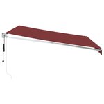 vidaXL Auvent rétractable automatique bordeaux 400x300 cm