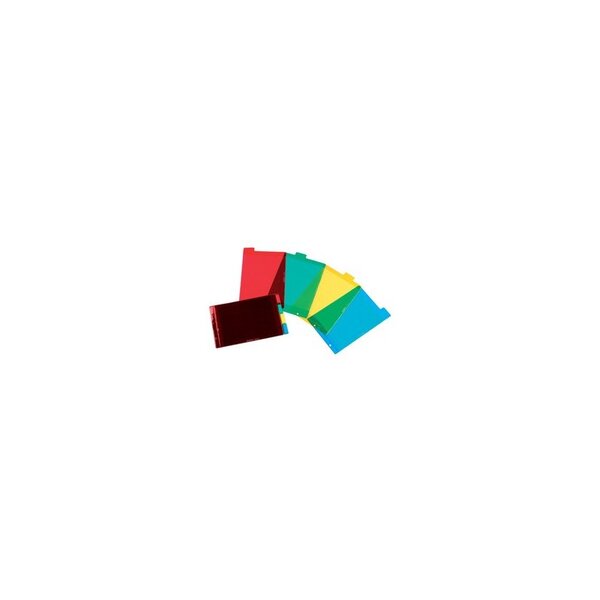 ELBA Intercalaires en plastique, uni, couleur, A5, 4 touches