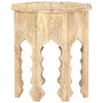 vidaXL Table d'appoint Ø48 cm Bois de manguier massif