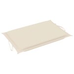 vidaXL Chaise longue de jardin avec coussin Bois d'acacia solide