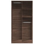 vidaXL Garde-robe chêne marron 100x50x200 cm bois d'ingénierie
