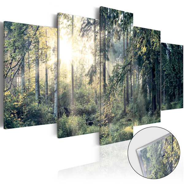 Tableau sur verre acrylique - fairytale landscape [glass] l x h en cm 100x50