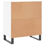 vidaXL Buffets 2 Pièces blanc bois d'ingénierie