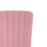 vidaXL Chaises à manger lot de 2 Rose Velours