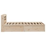 vidaXL Cadre de lit avec tête de lit 90x200 cm bois de pin massif