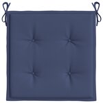 vidaXL Coussins de palette lot de 4 bleu marine 40x40x4cm tissu oxford