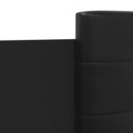 vidaXL Cadre de lit avec tête de lit noir 160x200 cm bois d'ingénierie