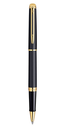Waterman hemisphere stylo roller  noir mat  recharge noire pointe fine  coffret cadeau