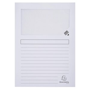 Paquet 50 Chemises À Fenetre Forever - 22x31cm - Couleurs Assorties - X 8 - Exacompta