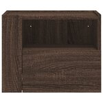 vidaXL Tables de chevet murales 2 Pièces chêne marron 45x30x35 cm