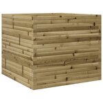 vidaXL Jardinière 80x80x68 5 cm bois de pin imprégné