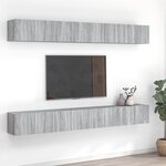 vidaXL Meubles TV 8 Pièces Sonoma gris 60x30x30 cm Bois d'ingénierie