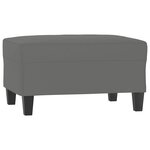 vidaXL Ensemble de canapés 2 Pièces coussins Gris foncé Tissu microfibre