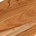 vidaXL Dessus de bureau 120x50x2 5 cm rectangulaire bois massif acacia