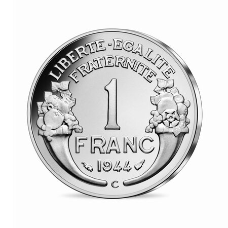 Pièce d'histoire monnaie de 10 euro argent de gaulle