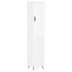 vidaXL Buffet haut Blanc 34 5x34x180 cm Bois d'ingénierie