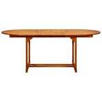 vidaXL Ensemble à manger de jardin 7Pièces beige polypropylène et bois