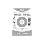 Paquet 100 Fiches Sous Film - Bristol Quadrillé 5x5 Non Perforé 74x105mm - Blanc - X 40 - Exacompta
