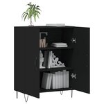 vidaXL Buffet noir 69 5x34x90 cm bois d'ingénierie