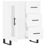 vidaXL Buffet blanc 69 5x34x90 cm bois d'ingénierie