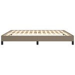 vidaXL Cadre de lit sans matelas taupe 180x200 cm tissu