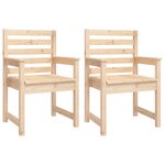 vidaXL Ensemble à dîner de jardin 11 Pièces bois massif de pin