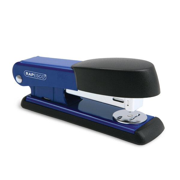 Agrafeuse Bowfin 535 Demi-Bande Éco 26/6 mm 25 Feuilles Bleu RAPESCO