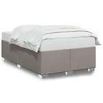 vidaXL Cadre de lit taupe 120x190 cm tissu