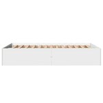 vidaXL Cadre de lit sans matelas blanc 140x200 cm