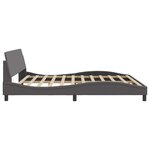 vidaXL Cadre de lit sans matelas gris 200x200 cm similicuir