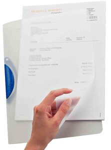 Chemise à clip ColorClip Bleu A4 Polypro 30 feuilles Translucide LEITZ