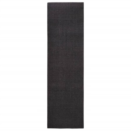 vidaXL Tapis Sisal naturel 100x350 cm Noir