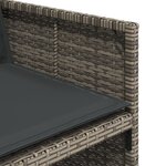 vidaXL Ensemble à manger de jardin 17 Pièces et coussins résine tressée