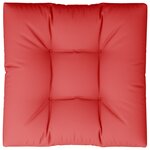 vidaXL Coussin de palette rouge 80x80x12 cm tissu