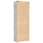 vidaXL Armoire de rangement gris béton 80x42 5x225cm bois d'ingénierie