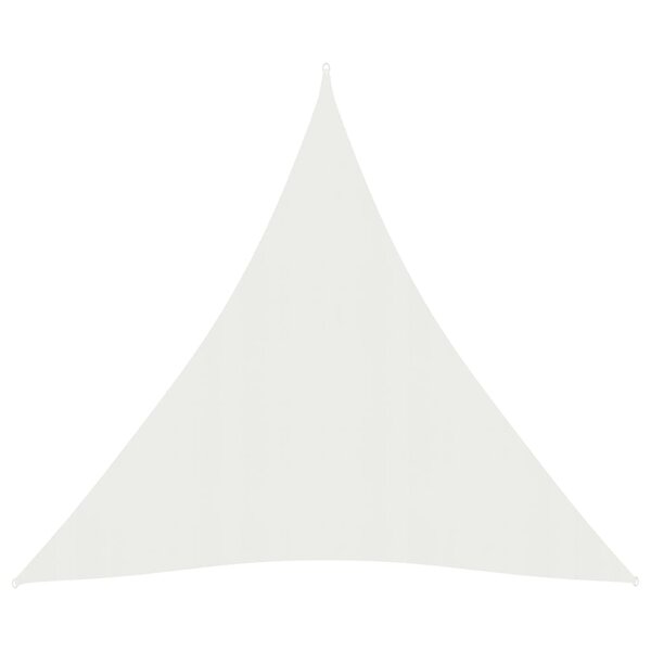 vidaXL Voile d'ombrage 160 g/m² Blanc 5x7x7 m PEHD