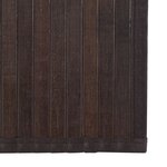 vidaXL Tapis rectangulaire marron foncé 60x200 cm bambou