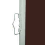 vidaXL Auvent latéral rétractable de patio 600x160 cm marron