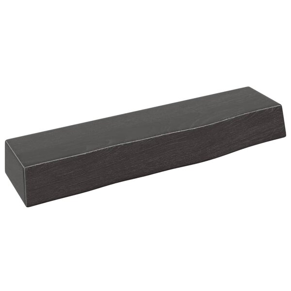 vidaXL Étagère murale marron foncé 40x10x6 cm bois chêne massif traité