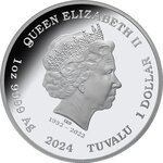 Pièce de monnaie en Argent 1 Dollar g 31.1 (1 oz) Millésime 2024 Deadly Dangerous BLUEBOTTLE