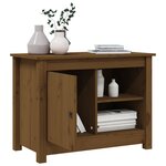vidaXL Meuble TV Marron miel 70x36 5x52 cm Bois de pin massif