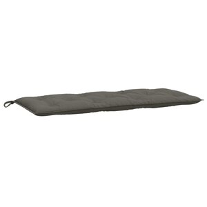 vidaXL Coussin de banc de jardin gris foncé mélangé 120x50x7 cm tissu