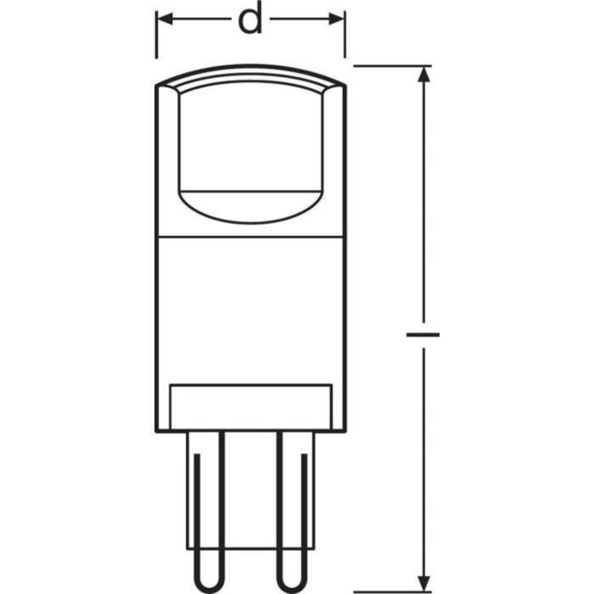 Ampoule LED Capsule clair 3,8W - 40 G9 chaud OSRAM