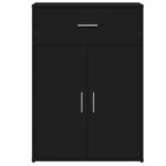 vidaXL Buffets 2 Pièces noir 60x30x84 cm bois d'ingénierie
