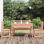 vidaXL Ensemble à manger de jardin 4 Pièces bois massif Douglas