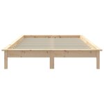 vidaXL Cadre de lit 150x200 cm Bois de pin massif Très grand