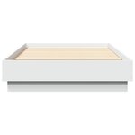 vidaXL Cadre de lit avec lumières LED blanc 90x190 cm