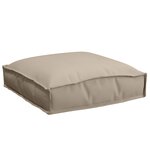 vidaXL Coussins de Palette pour siège 4 Pièces Taupe 40x40x8 cm Tissu Oxford